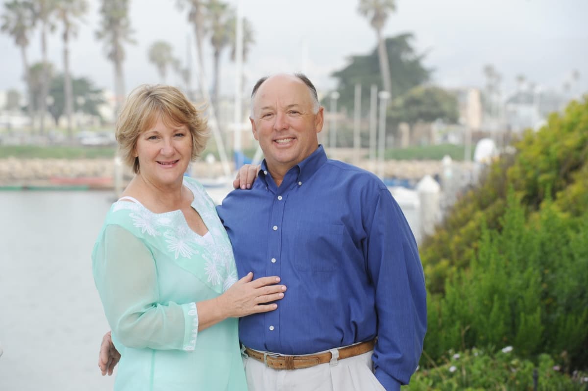 Terry and Debbie at the harbor